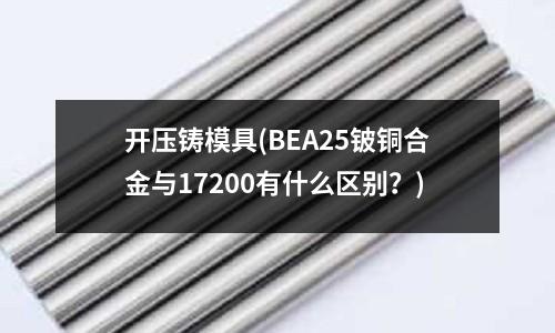 開壓鑄模具(BEA25鈹銅合金與17200有什么區別?)