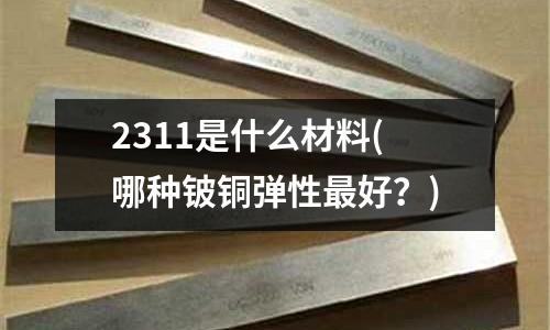 2311是什么材料(哪種鈹銅彈性最好?)