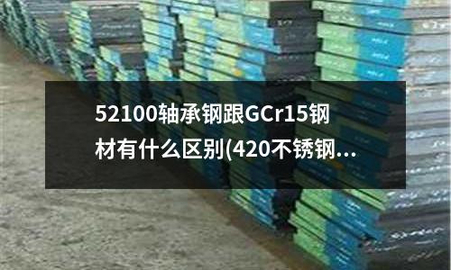 52100軸承鋼跟GCr15鋼材有什么區別(420不銹鋼真空熱處理到46度要多少爐溫)