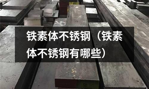 鐵素體不銹鋼(鐵素體不銹鋼有哪些)