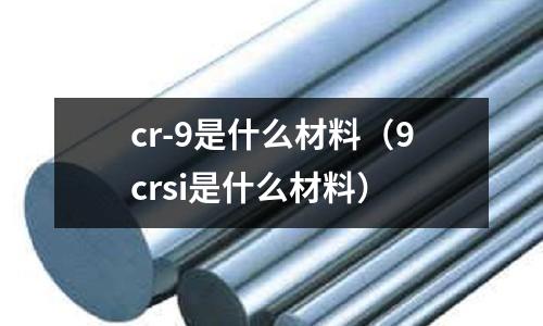 cr-9是什么材料(9crsi是什么材料)