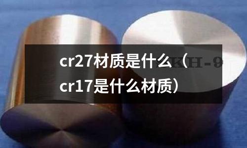 cr27材質是什么(cr17是什么材質)