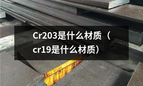 Cr203是什么材質(zhì)(cr19是什么材質(zhì))