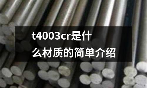 t4003cr是什么材質的簡單介紹