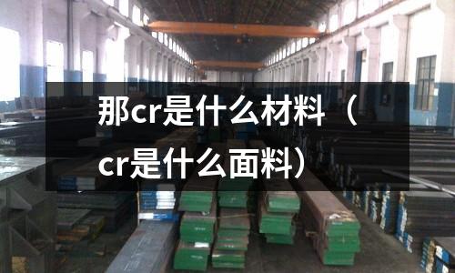 那cr是什么材料(cr是什么面料)