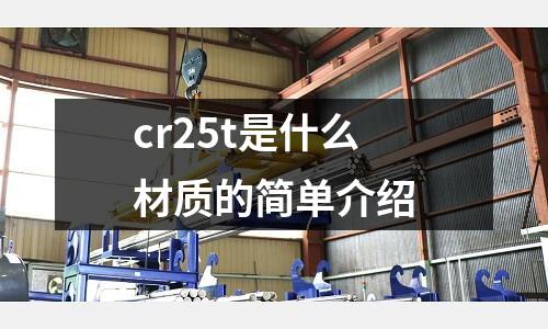 cr25t是什么材質的簡單介紹