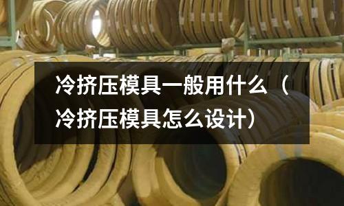 冷擠壓模具一般用什么(冷擠壓模具怎么設計)