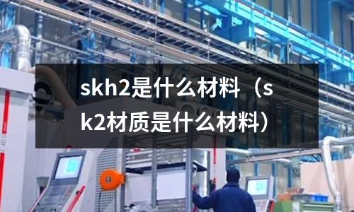 skh2是什么材料（sk2材質是什么材料）