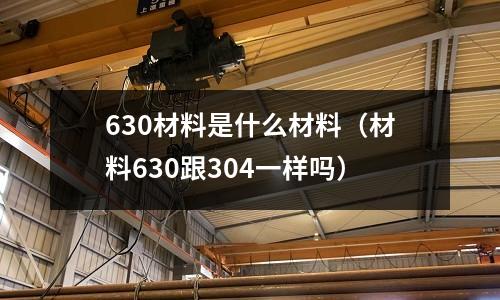 630材料是什么材料（材料630跟304一樣嗎）