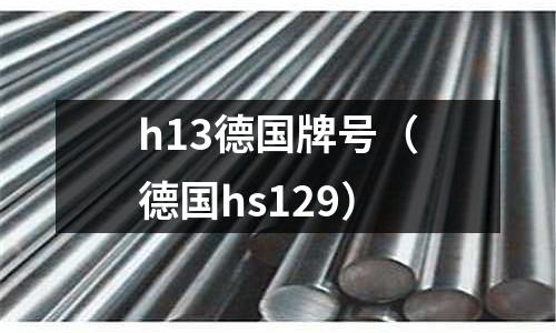 h13德國牌號（德國hs129）