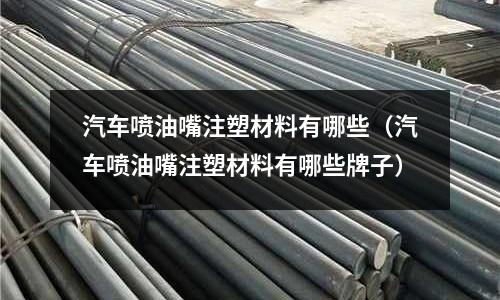 汽車噴油嘴注塑材料有哪些（汽車噴油嘴注塑材料有哪些牌子）