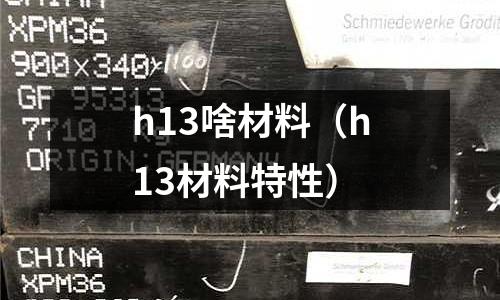 h13啥材料（h13材料特性）