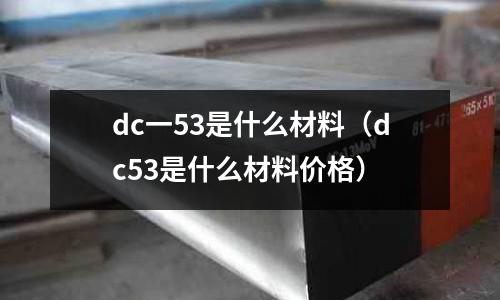 dc一53是什么材料（dc53是什么材料價格）