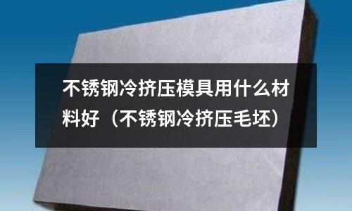 不銹鋼冷擠壓模具用什么材料好（不銹鋼冷擠壓毛坯）