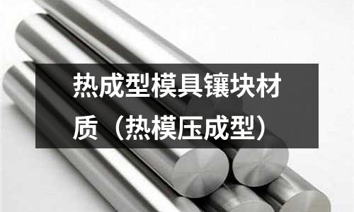 熱成型模具鑲塊材質(熱模壓成型)