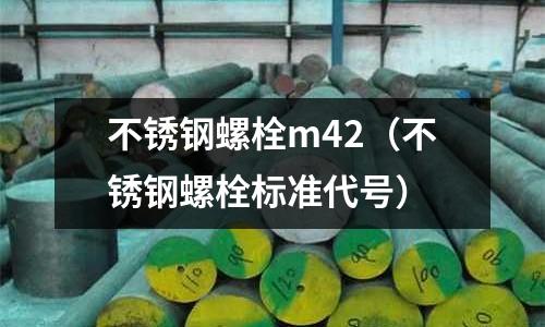 不銹鋼螺栓m42(不銹鋼螺栓標準代號)