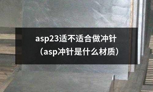 asp23適不適合做沖針（asp沖針是什么材質(zhì)）