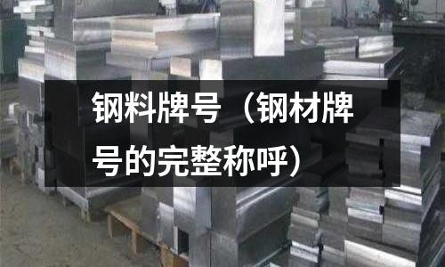 鋼料牌號（鋼材牌號的完整稱呼）