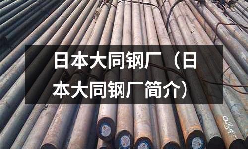 日本大同鋼廠（日本大同鋼廠簡介）
