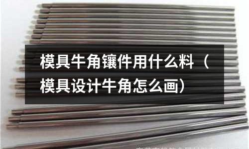 模具牛角鑲件用什么料(模具設計牛角怎么畫)