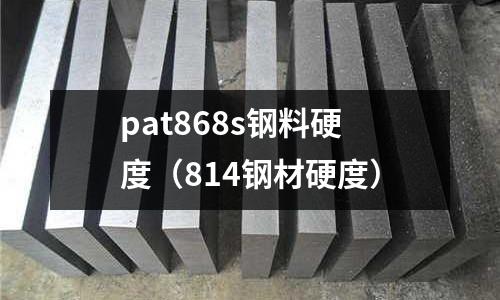 pat868s鋼料硬度（814鋼材硬度）