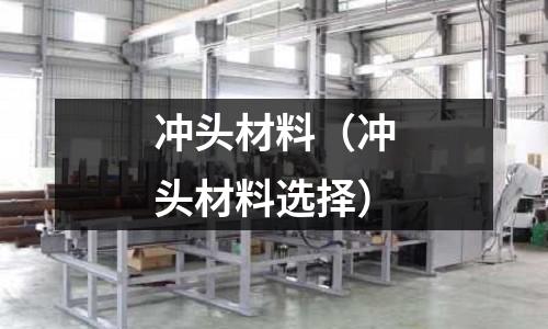 沖頭材料（沖頭材料選擇）