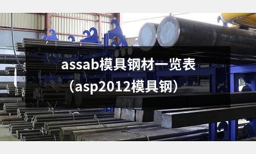 assab模具鋼材一覽表（asp2012模具鋼）