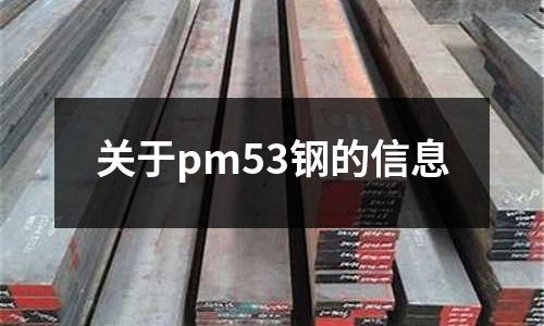 關于pm53鋼的信息