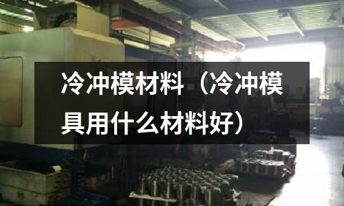 冷沖模材料（冷沖模具用什么材料好）