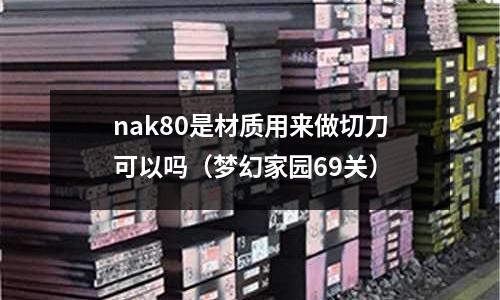 nak80是材質用來做切刀可以嗎（夢幻家園69關）