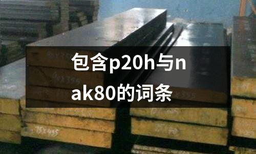 包含p20h與nak80的詞條