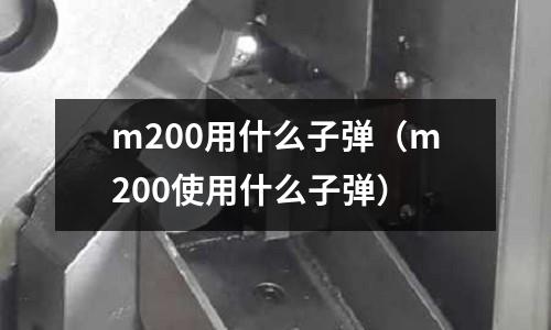 m200用什么子彈(m200使用什么子彈)