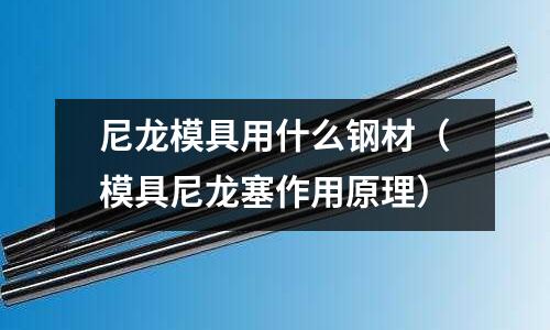 尼龍模具用什么鋼材(模具尼龍塞作用原理)