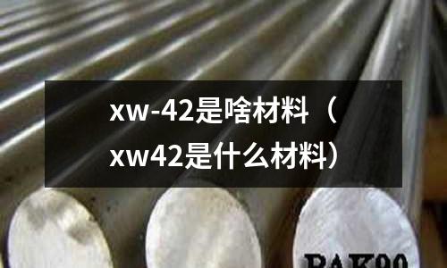 xw-42是啥材料（xw42是什么材料）
