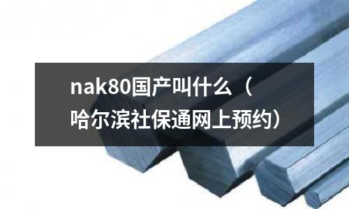 nak80國產叫什么（哈爾濱社保通網上預約）