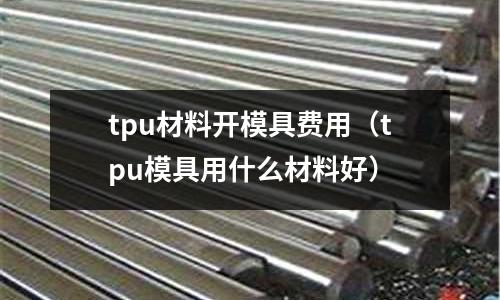 tpu材料開(kāi)模具費(fèi)用（tpu模具用什么材料好）