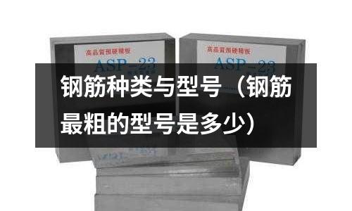 鋼筋種類與型號（鋼筋最粗的型號是多少）