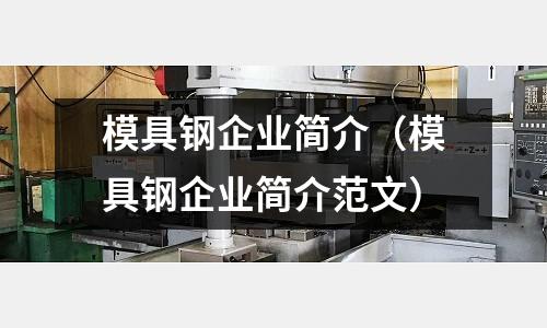 模具鋼企業簡介（模具鋼企業簡介范文）