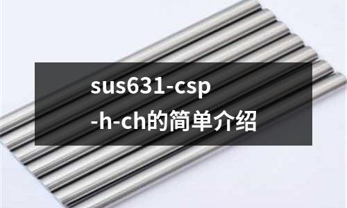 sus631-csp-h-ch的簡單介紹
