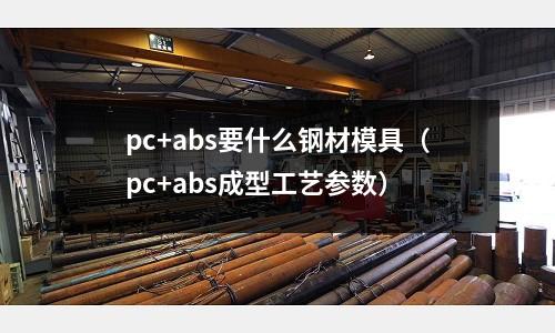 pc+abs要什么鋼材模具（pc+abs成型工藝參數）