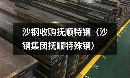 沙鋼收購撫順特鋼（沙鋼集團撫順特殊鋼）