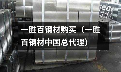 一勝百鋼材購買（一勝百鋼材中國總代理）