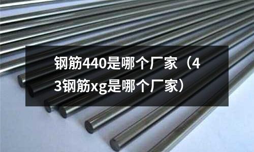 鋼筋440是哪個廠家(43鋼筋xg是哪個廠家)