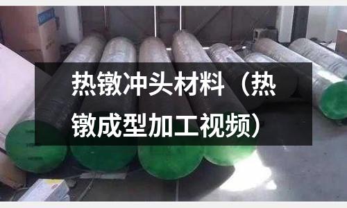 熱鐓沖頭材料(熱鐓成型加工視頻)