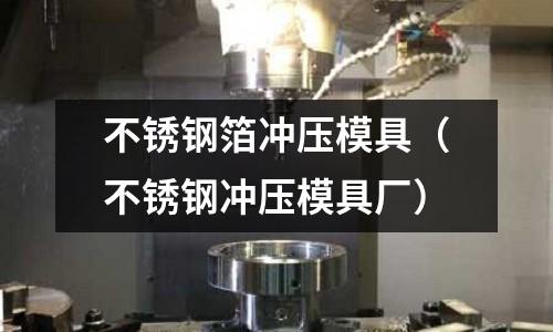 不銹鋼箔沖壓模具(不銹鋼沖壓模具廠)