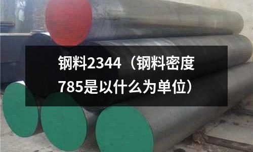 鋼料2344（鋼料密度785是以什么為單位）