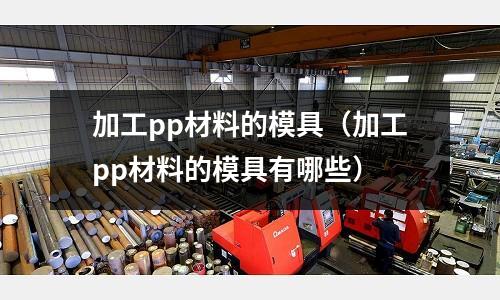 加工pp材料的模具(加工pp材料的模具有哪些)