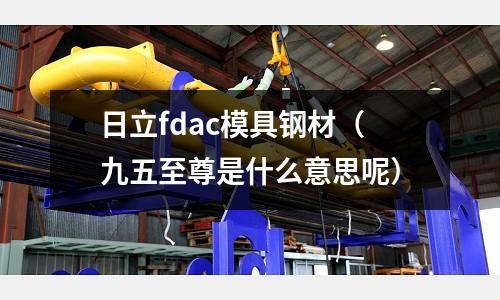 日立fdac模具鋼材（九五至尊是什么意思呢）
