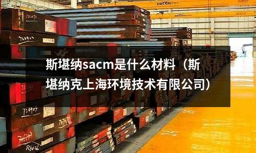斯堪納sacm是什么材料（斯堪納克上海環境技術有限公司）