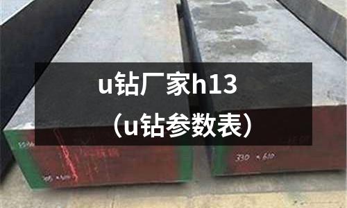 u鉆廠家h13(u鉆參數表)